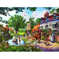 Puzzle A Village in Summer