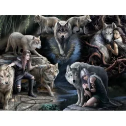 Puzzle Anne Stokes - Wolf Collage