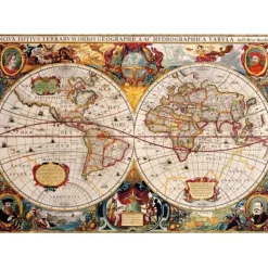 Puzzle Antique World Map