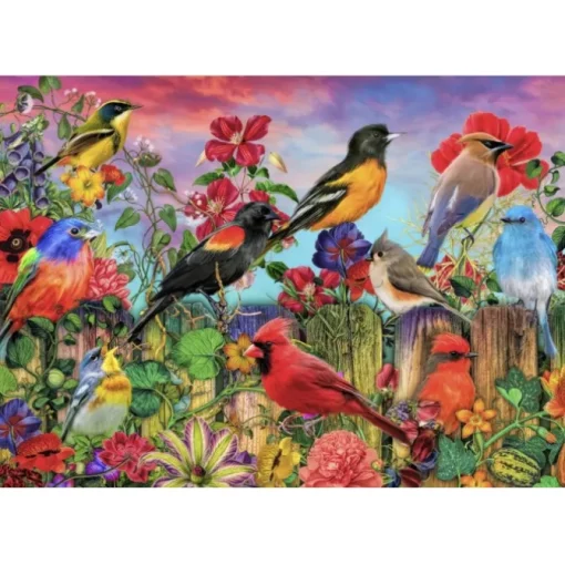 Puzzle Birds and Blooms Garden