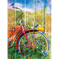 Puzzle Bluebirds on a Bicycle