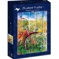 Puzzle Bluebirds on a Bicycle