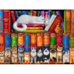 Puzzle Cat Bookshelf