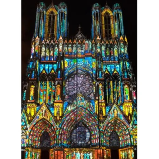 Puzzle Cathédrale de Reims en Lumière