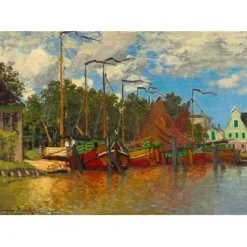 Puzzle Claude Monet - Boats at Zaandam, 1871