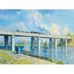 Puzzle Claude Monet -Railway Bridge at Argenteuil, 1873