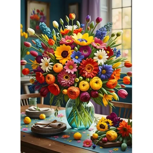Puzzle Colourful Bouquet