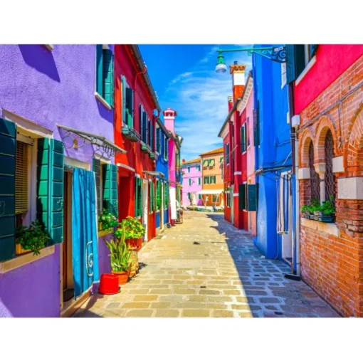Puzzle Colourful Houses - Burano