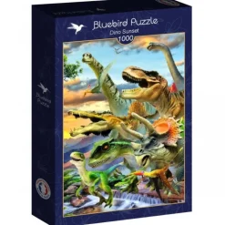 Puzzle Dino Sunset