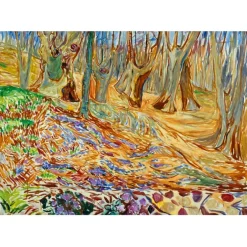 Puzzle Edvard Munch - Elm Forrest in Spring, 1923
