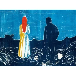 Puzzle Edvard Munch - Two People: The Lonely Ones, 1899