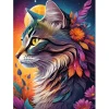 Puzzle Floral Cat