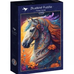 Puzzle Floral Horse