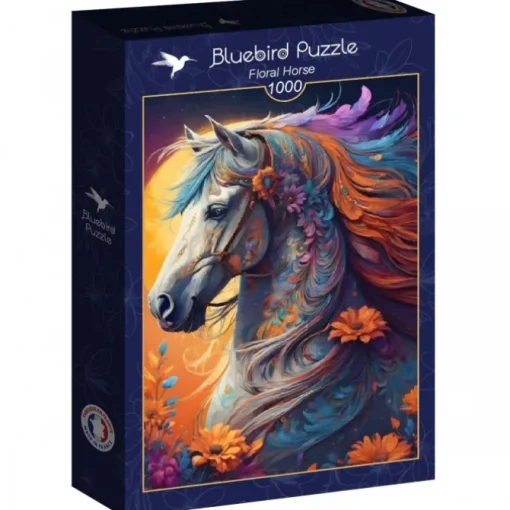 Puzzle Floral Horse