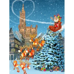 Puzzle François Ruyer - Cathédrale de Strasbourg à Noël