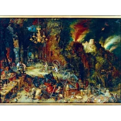 Puzzle Jan Brueghel the Elder - Allegory of Fire, 1608