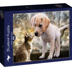 Puzzle Kitten and Puppy
