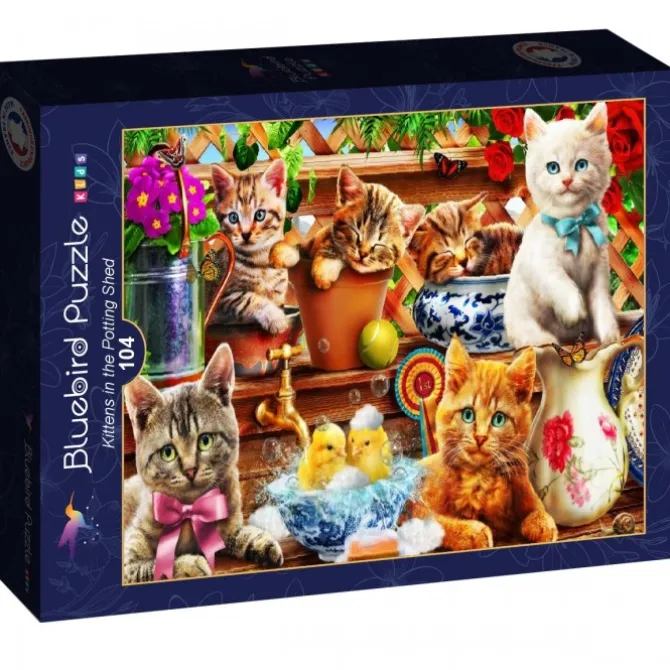 Puzzle Kittens in the Potting Shed