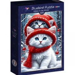 Puzzle Kitties in the Winter