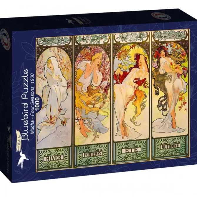 Puzzle Mucha - Four Seasons, 1900