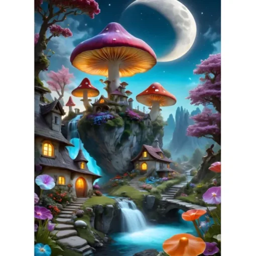 Puzzle Mushroom Town