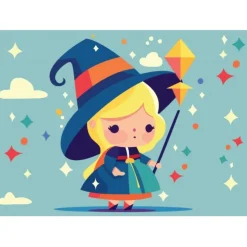 Puzzle Petit Sorcière Magicienne