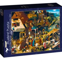 Puzzle Pieter Bruegel the Elder - Netherlandish Proverbs, 1559