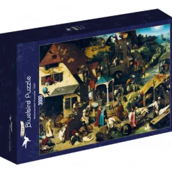Puzzle Pieter Bruegel the Elder - Netherlandish Proverbs, 1559