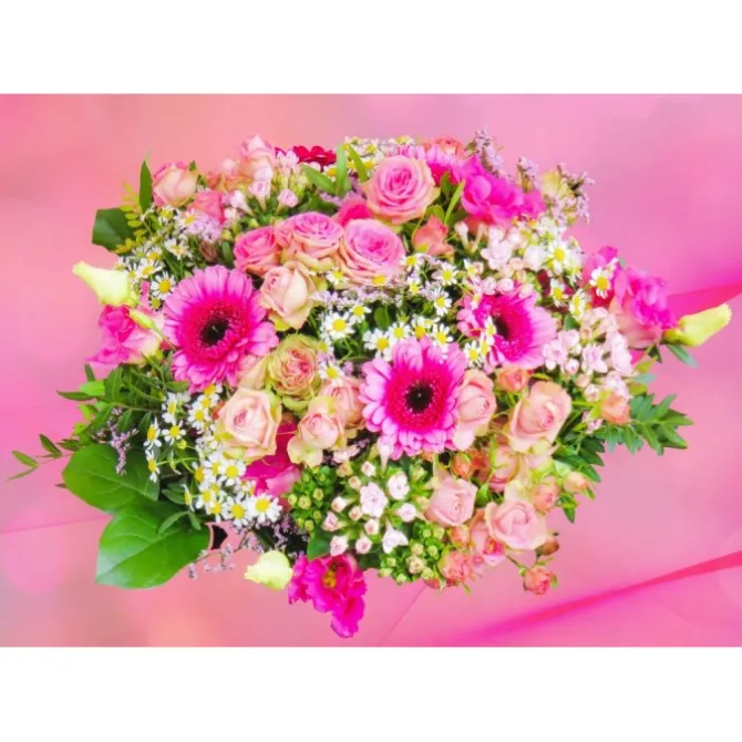 Puzzle Pink Bouquet of Roses