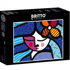 Puzzle Romero Britto - Girl with flower