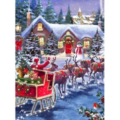 Puzzle Santa And Sleigh