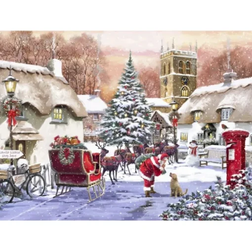 Puzzle Village and Santa