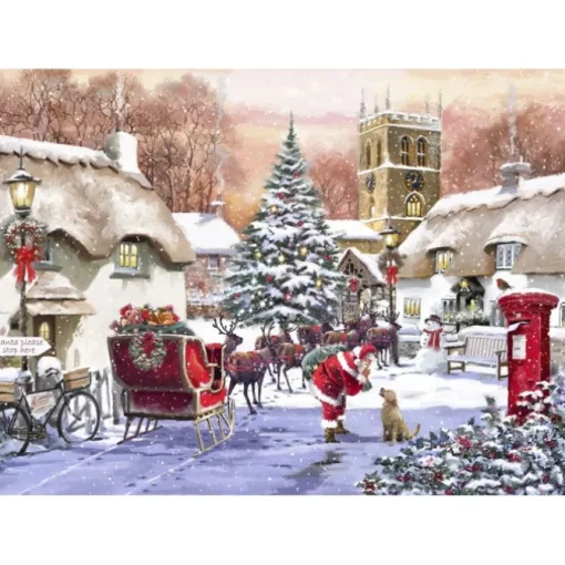 Puzzle Village and Santa