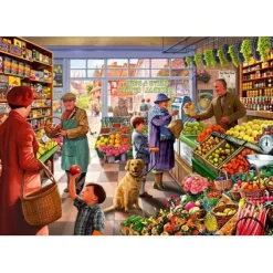 Puzzle Village Greengrocer