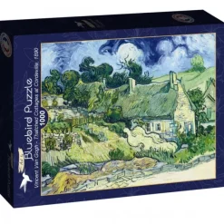 Puzzle Vincent Van Gogh - Thatched Cottages at Cordeville, 1890