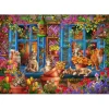Puzzle Window Shelf Cats