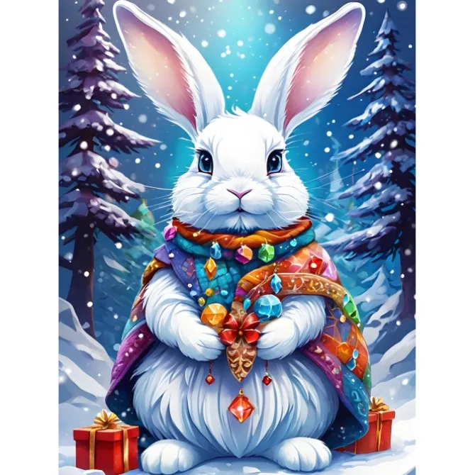 Puzzle Winter Bunny