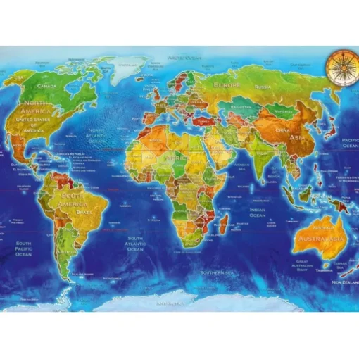 Puzzle World Geo-Political Map