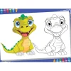 Puzzle XXL Pieces - Color Me - Dinosaure