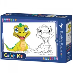 Puzzle XXL Pieces - Color Me - Dinosaure