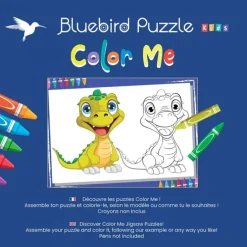 Puzzle XXL Pieces - Color Me - Dinosaure