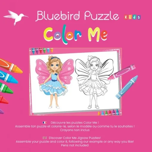 Puzzle XXL Pieces - Color Me - Fée